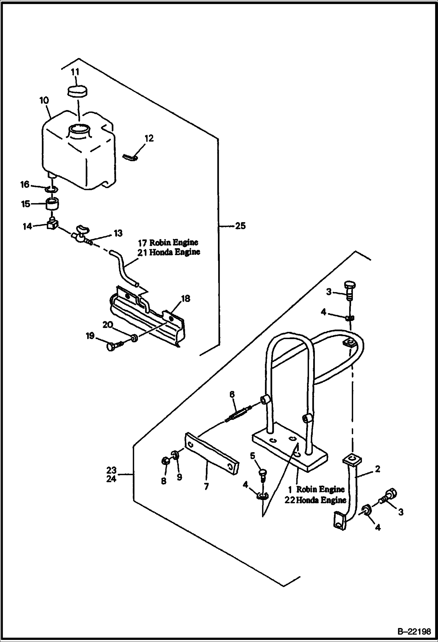 ЗАЩИТНОЕ ОГРАЖДЕНИЕ, ПРЕДОТВРАЩАЮЩЕЕ ВЫПАДЕНИЕ ВОДИТЕЛЯ В СЛУЧАЕ ОПРОКИДЫВАНИЯ ВИЛОЧНОГО ПОГРУЗЧИКА И БАК ДЛЯ ВОДЫ