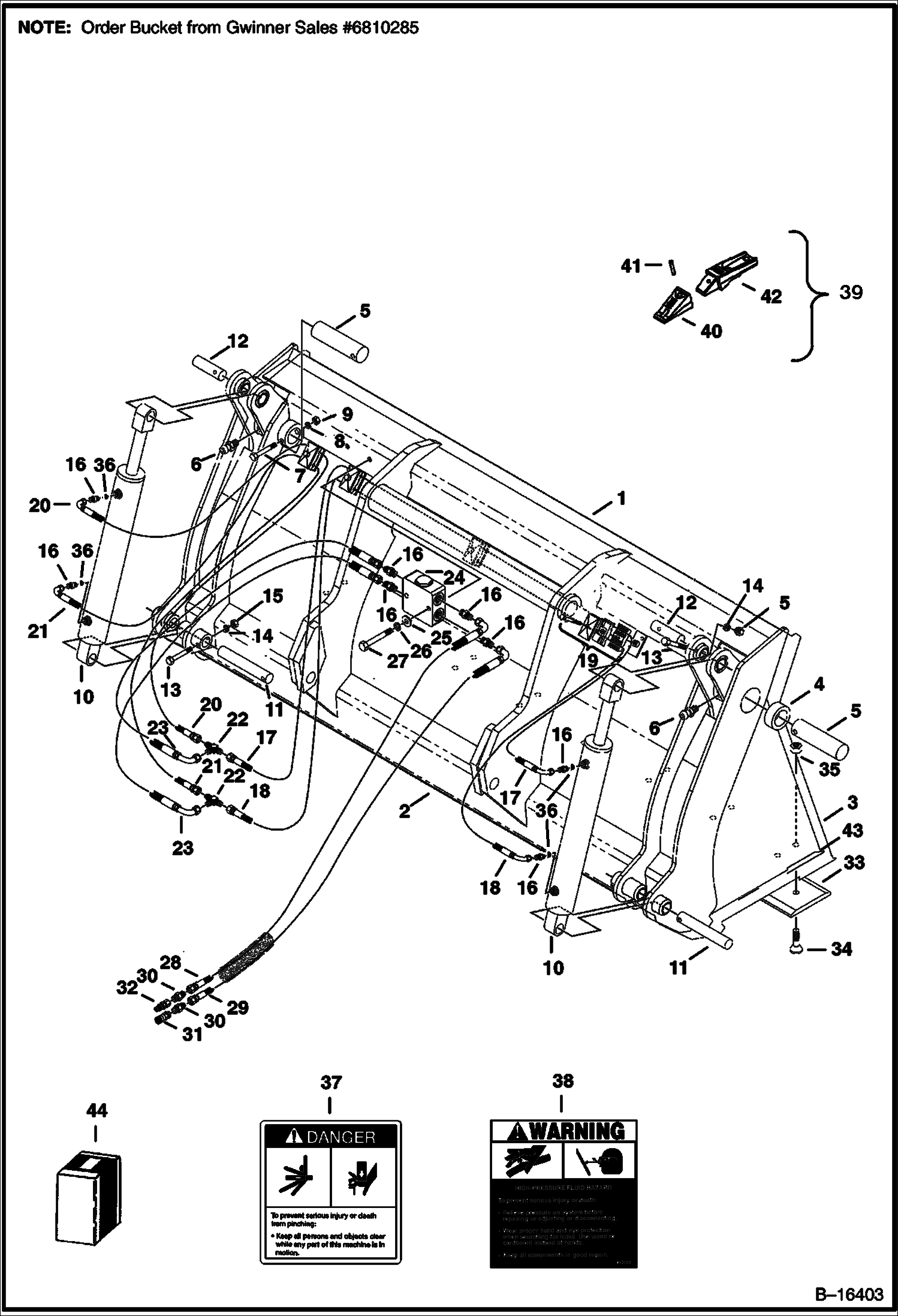 80-- ДВУХЧЕЛЮСТНОЙ КОВШ (028500103 И ВЫШЕ)