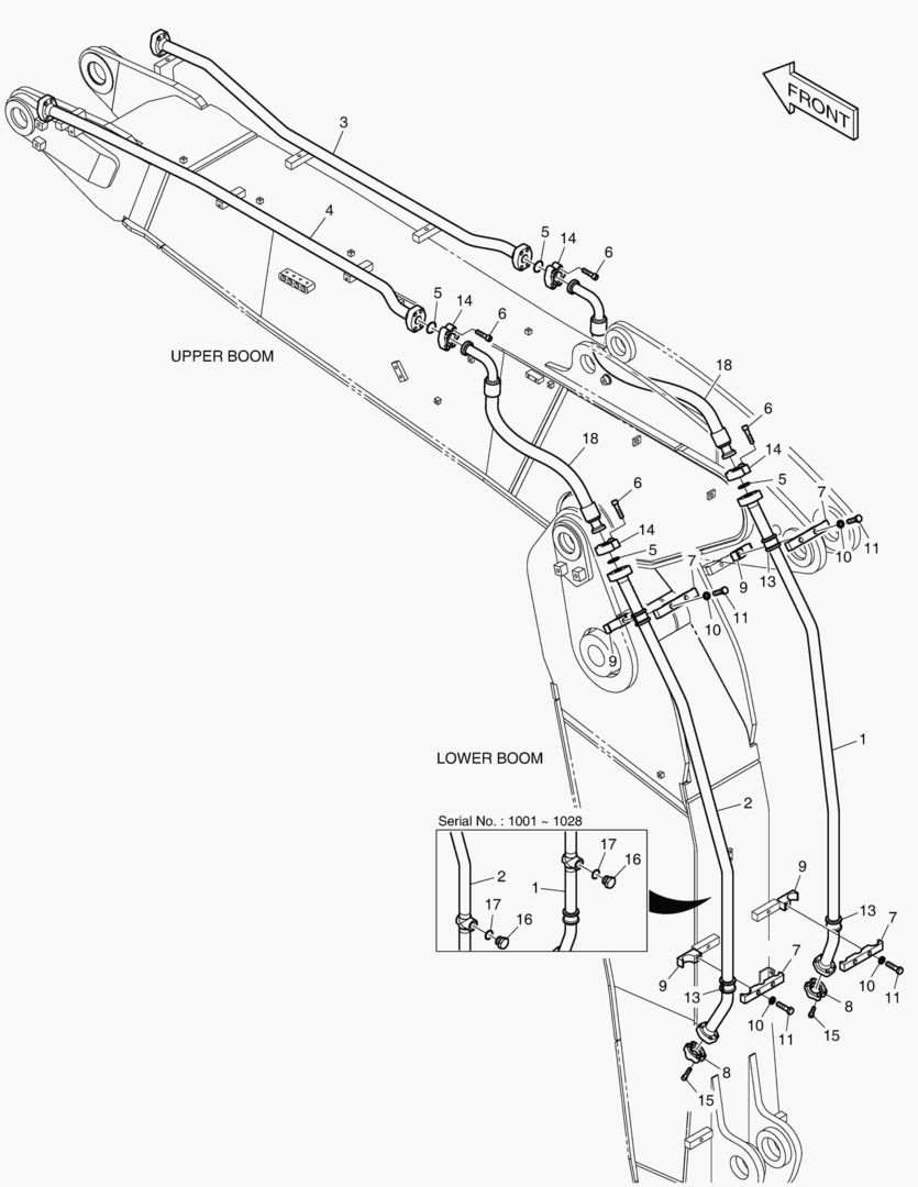 7070 ARTI.BOOM PIPING - ONE & TWO WAY