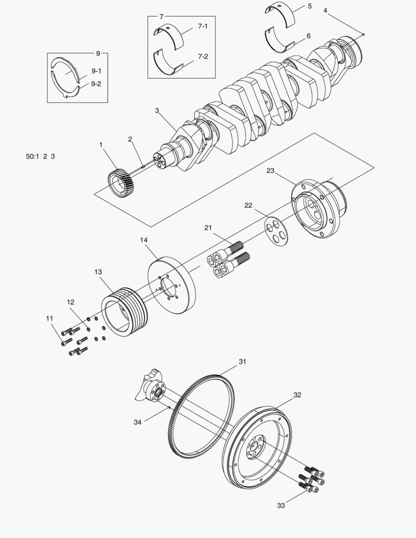 017 CRANK SHAFT ASSY