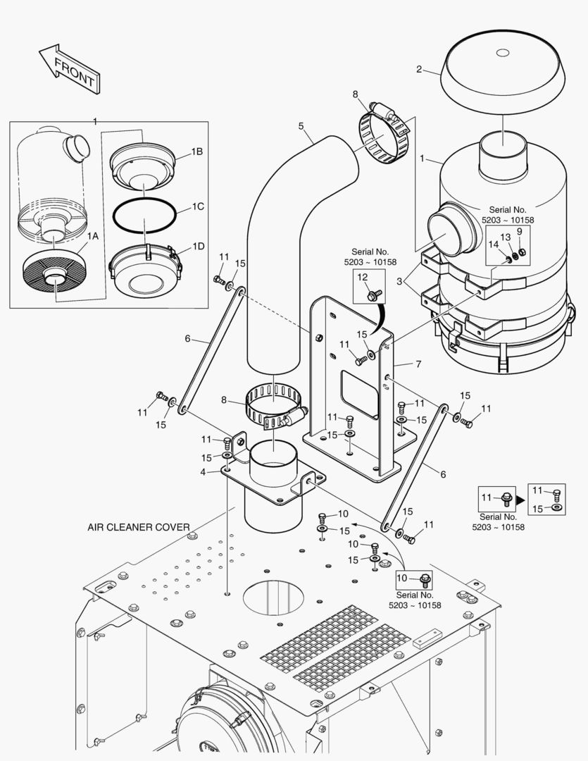 Схема 6821 AIR CLEANER ASS`Y - OIL WASHED [5203~]