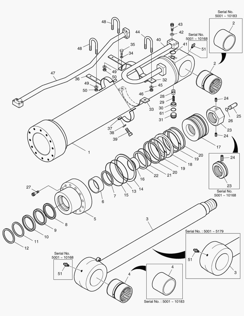 4360 ARM CYLINDER - LOCK VALVE(BOOM 7.1m) [5001~10225]
