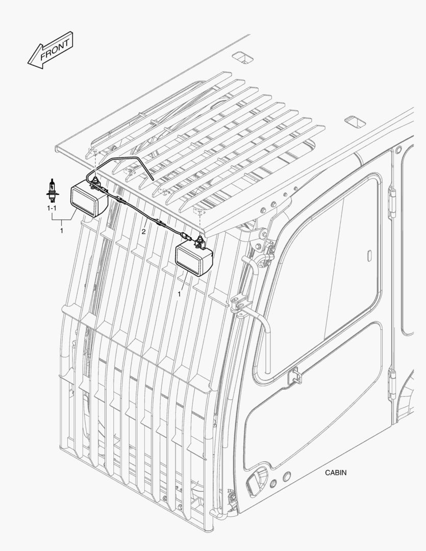 РАБОЧАЯ ФАРА - 2 ЛАМПЫ(КОЖУХ)
