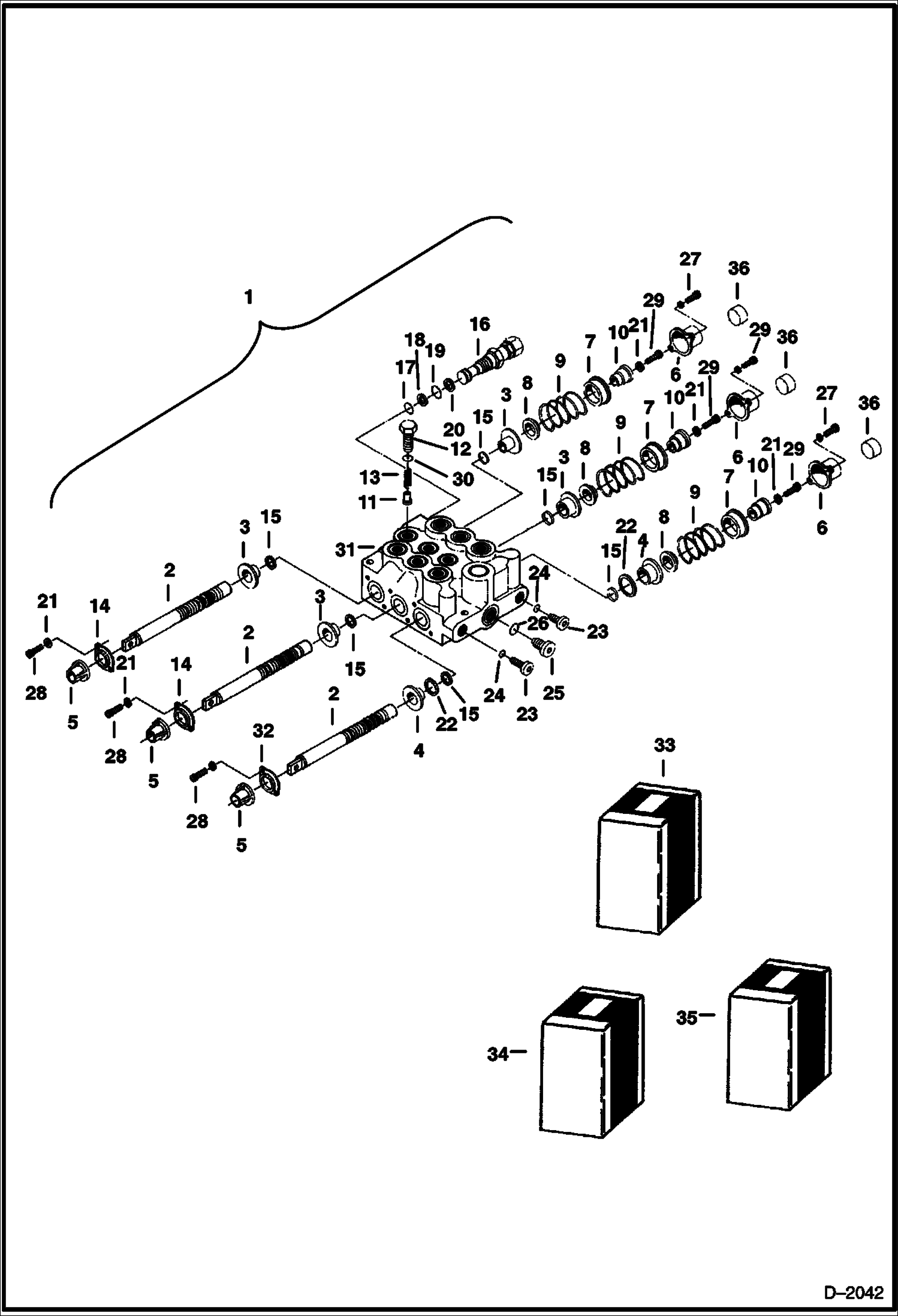 РЕГУЛИРУЮЩИЙ КЛАПАН (3-КАТУШКА) (MELROE) (ЗАВОДСКОЙ КЛАПАН)