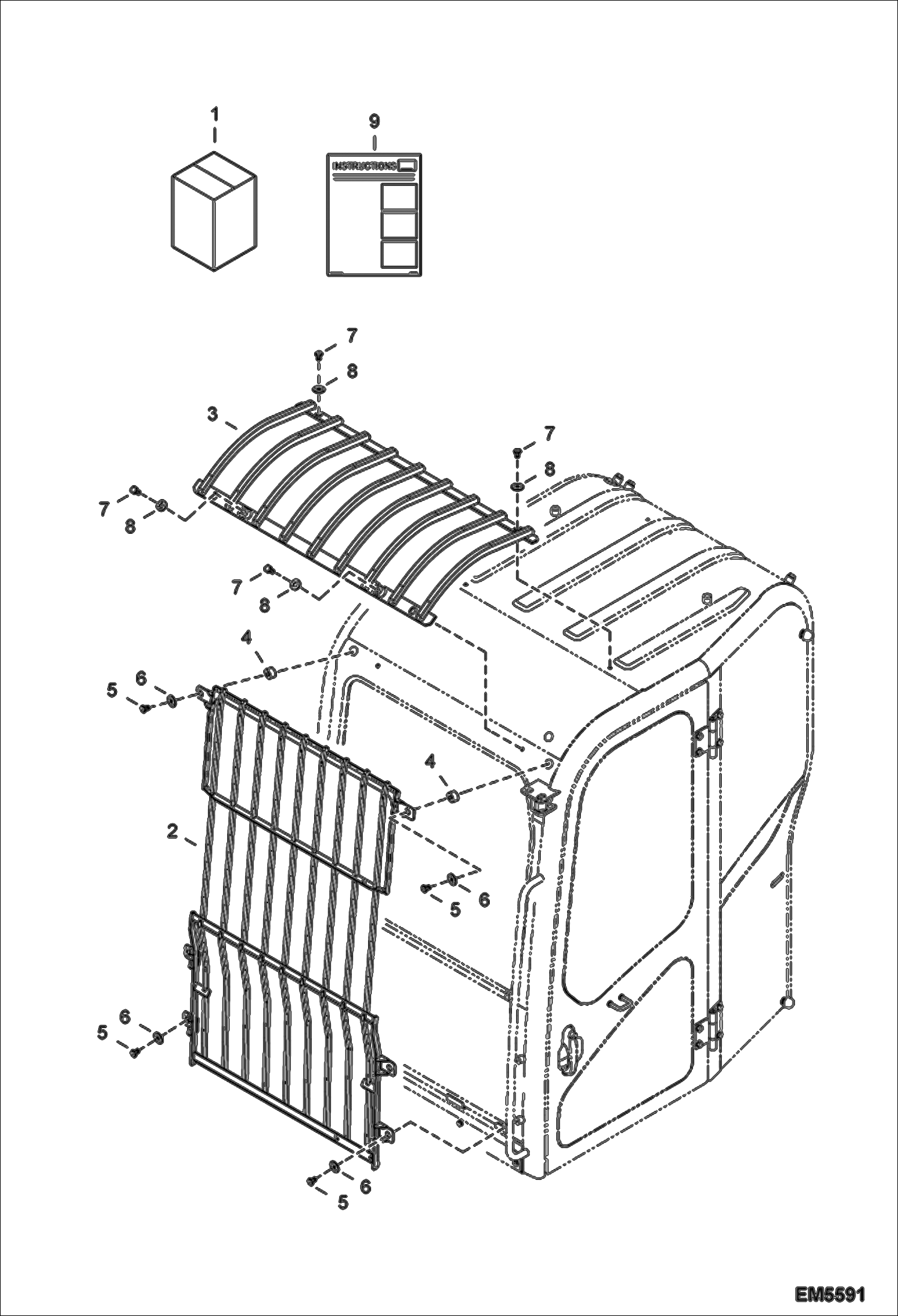 КОМПЛЕКТ ДЛЯ ОСОБОГО ПРИМЕНЕНИЯ (ПРОТИВОТУМАННЫЕ ФАРЫ + ЗАЩИТНОЕ ОГРАЖДЕНИЕ КРЫШИ)