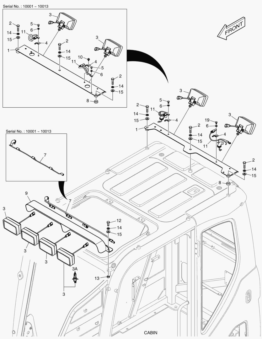 РАБОЧАЯ ФАРА(6-ЛАМПЫ) - СИСТЕМА ЗАЩИТЫ ПРИ ОПРОКИДЫВАНИИ