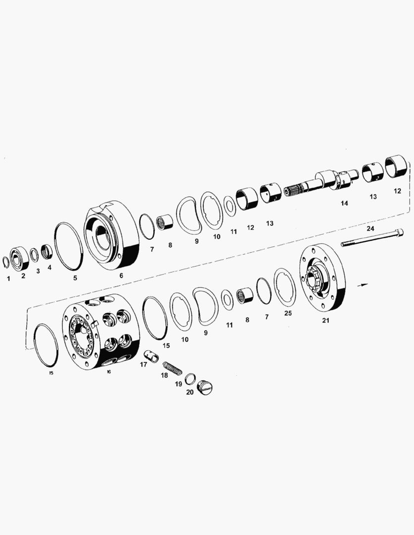 Спецтехника G190-72 EMERGENCY STEERING PUMP [810001~810052] - главное фото