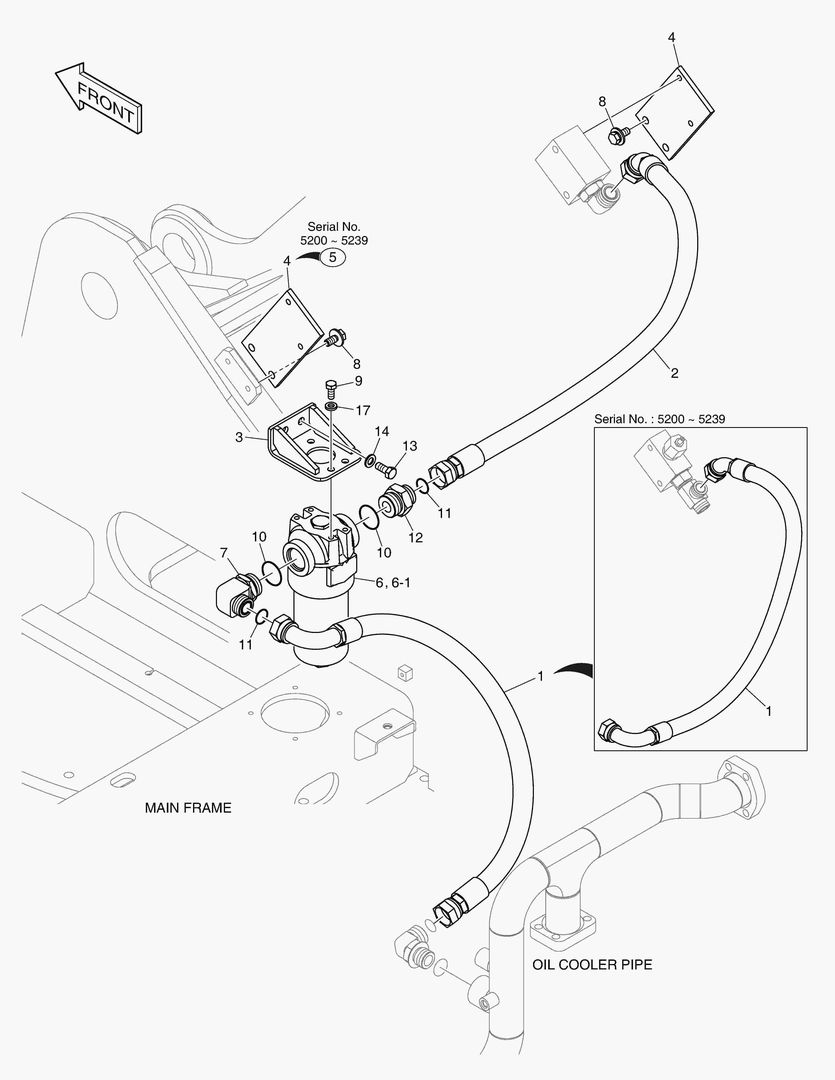 6171 ONE WAY PIPING - WITH FILTER [5200~]