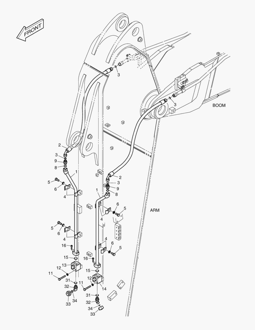 ГИДРОСИСТЕМА РУКОЯТИ - РУКОЯТЬ 2.75 м(ВРАЩАЮЩИЙСЯ)