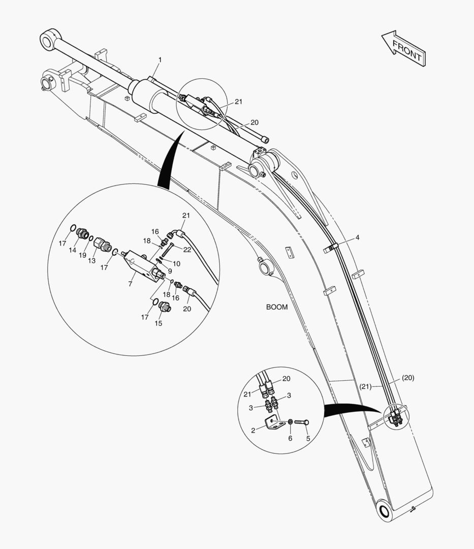 ГИДРОСИСТЕМА СТРЕЛЫ - КЛАПАН ЗАМКА РУКОЯТИ