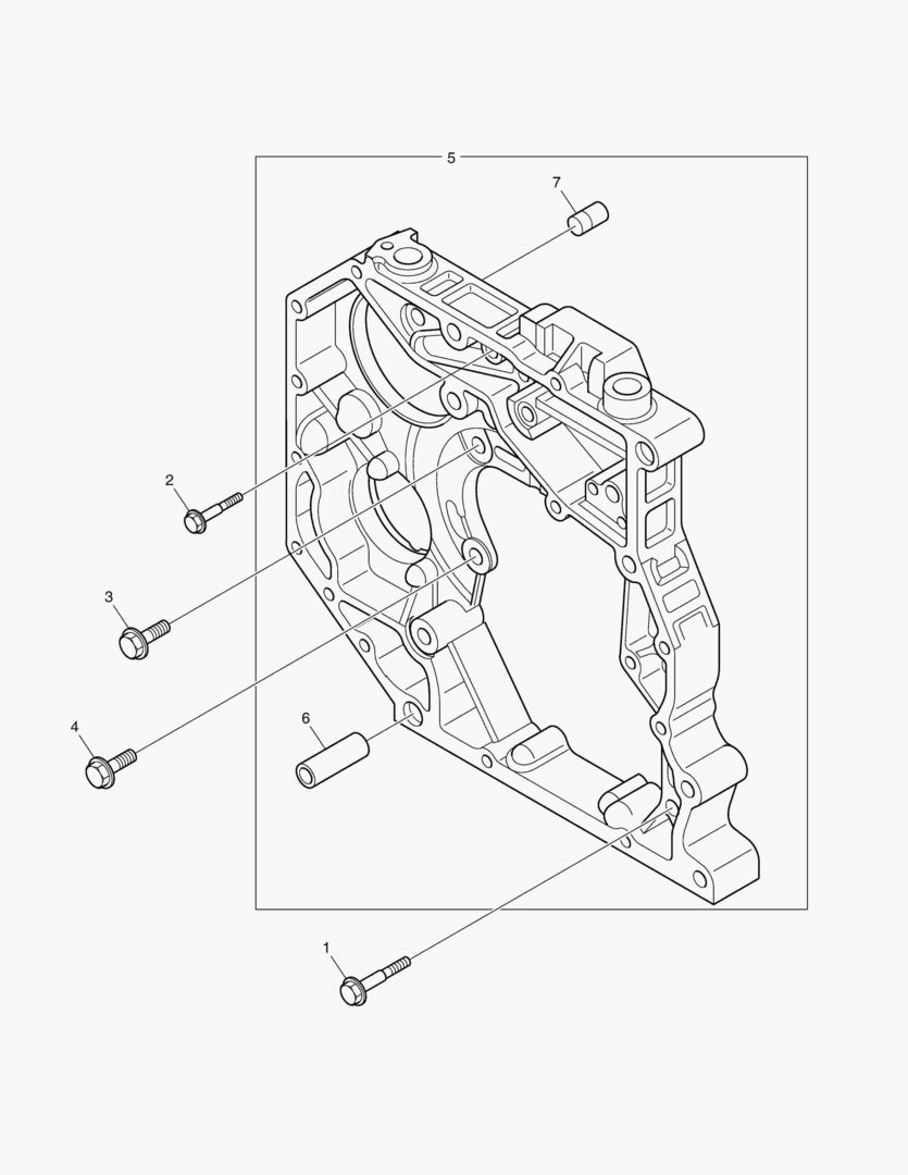 КОРПУС КОРОБКИ ПЕРЕДАЧ - ЗАДНИЙ