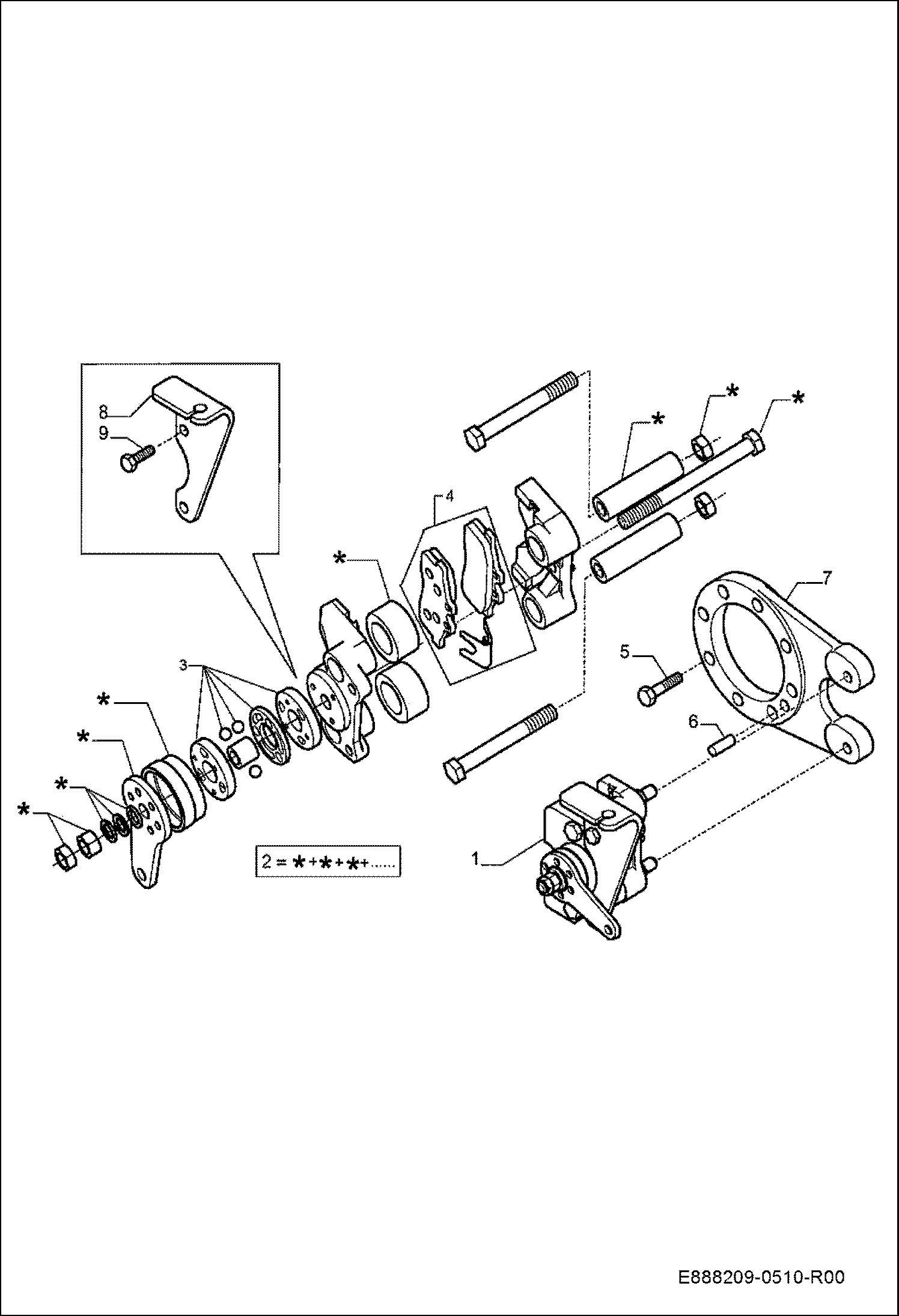 ЗАДНИЙ МОСТ - СУППОРТ ТОРМОЗА