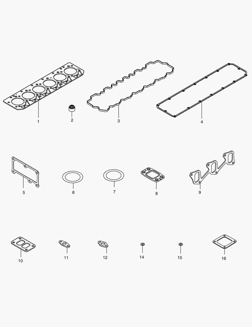 041 OVERHAUL GASKET KIT - TOP