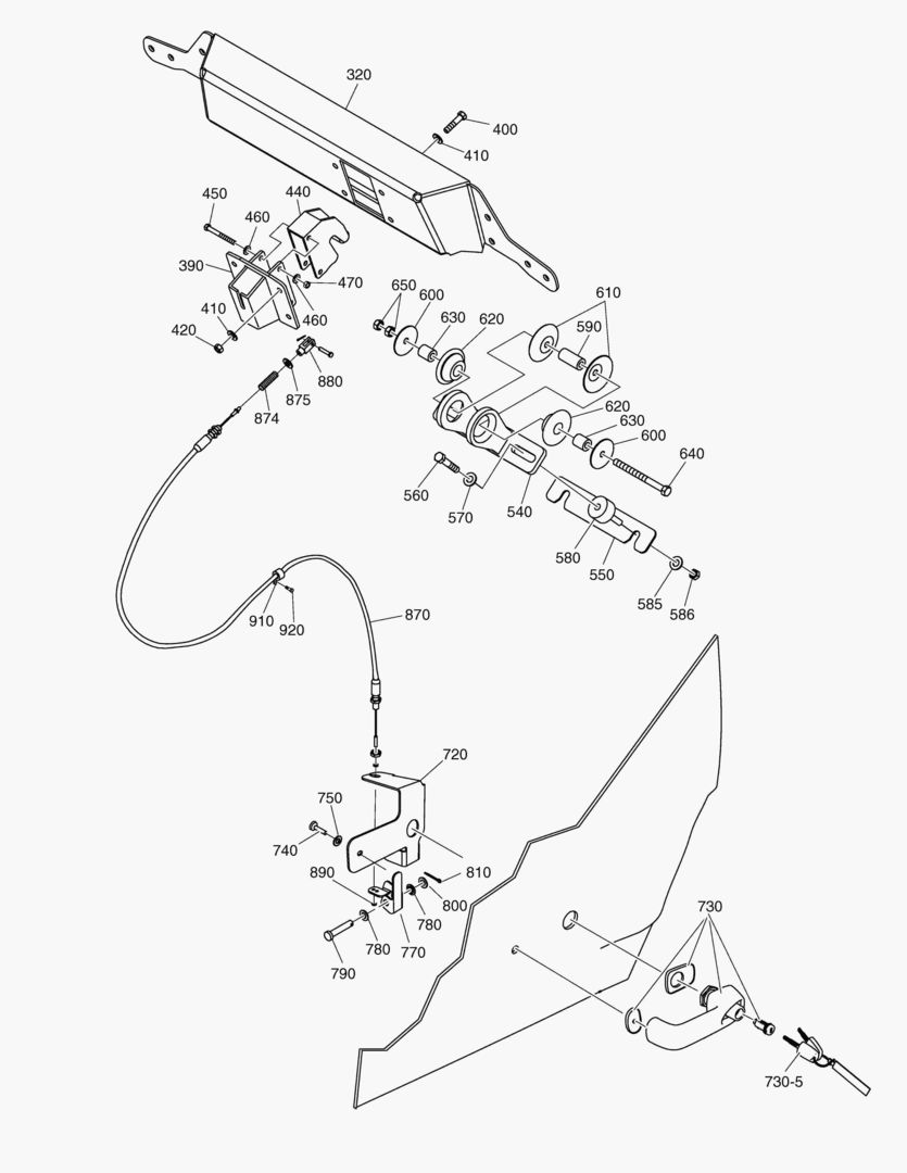 G300-21 BONNET LOCKING DEVICE [ 8X1001 ~ ]