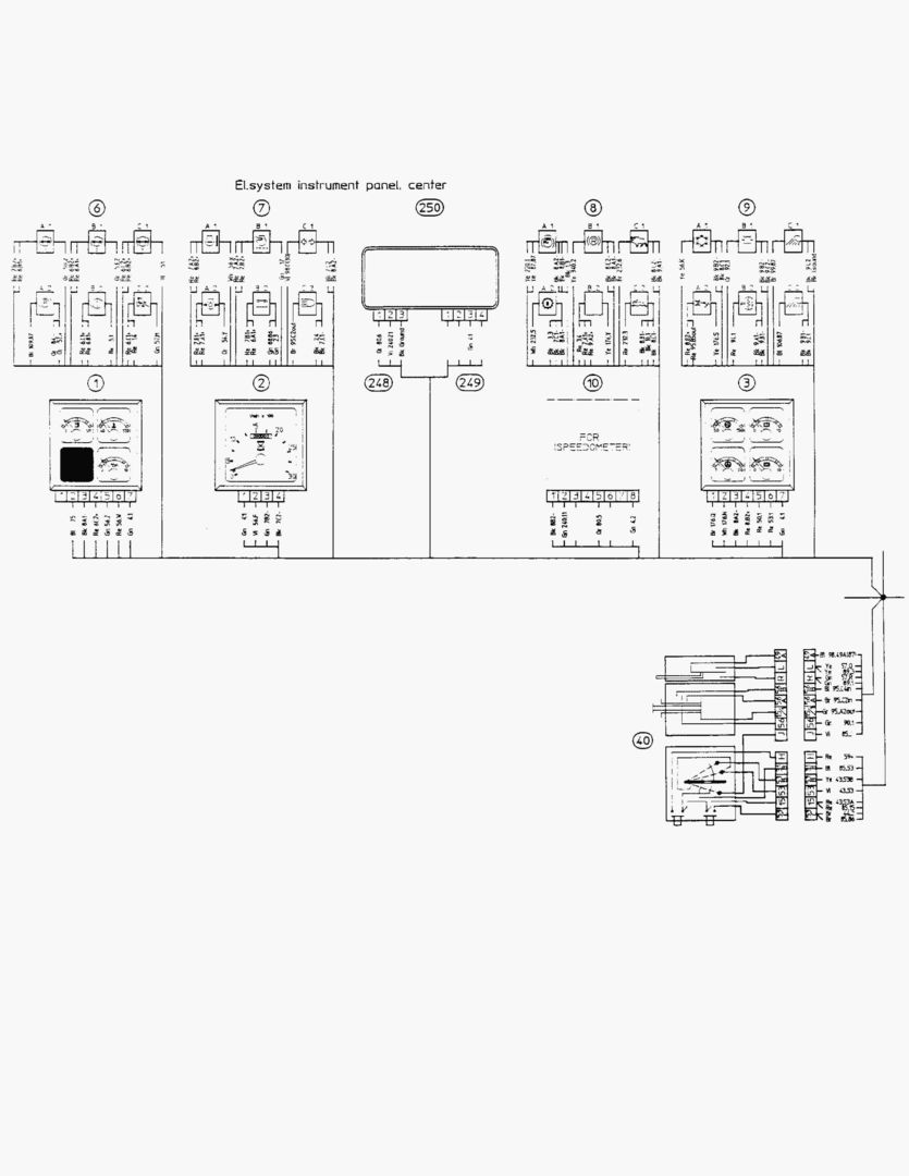G062-3 ELECTRICAL SYSTEM; INSTRUMENT PANEL MIDDLE