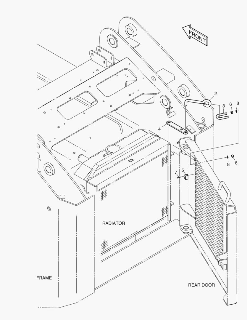 Спецтехника ЗАМОК ЗАДНЕЙ ДВЕРИ от Globus Machinery