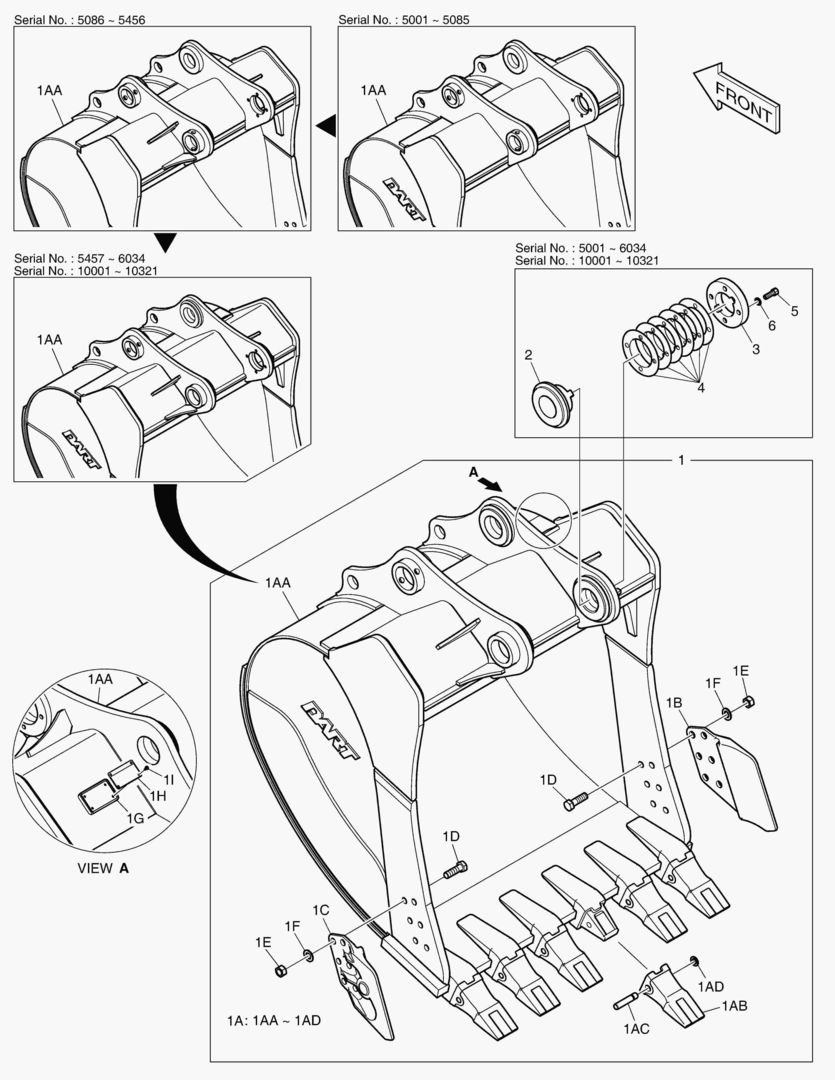 6720 BUCKET ASS`Y - 1.79mВі(57`) - SIDE PIN