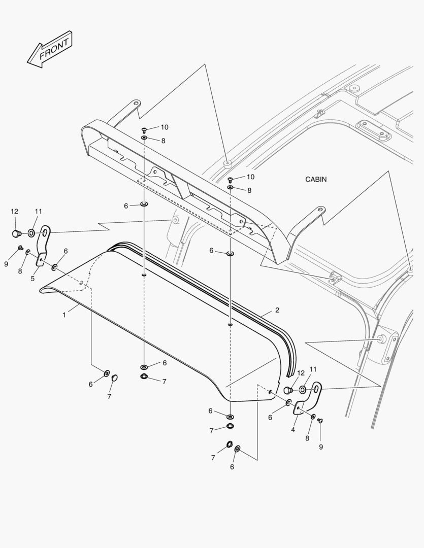 Спецтехника 6970 RAIN SHIELD & LAMP MOUNTING - главное фото