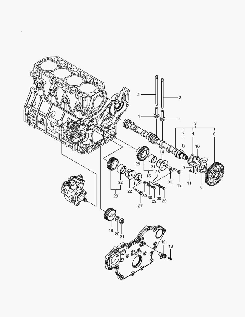 038 CAMSHAFT & DRIVING GEAR