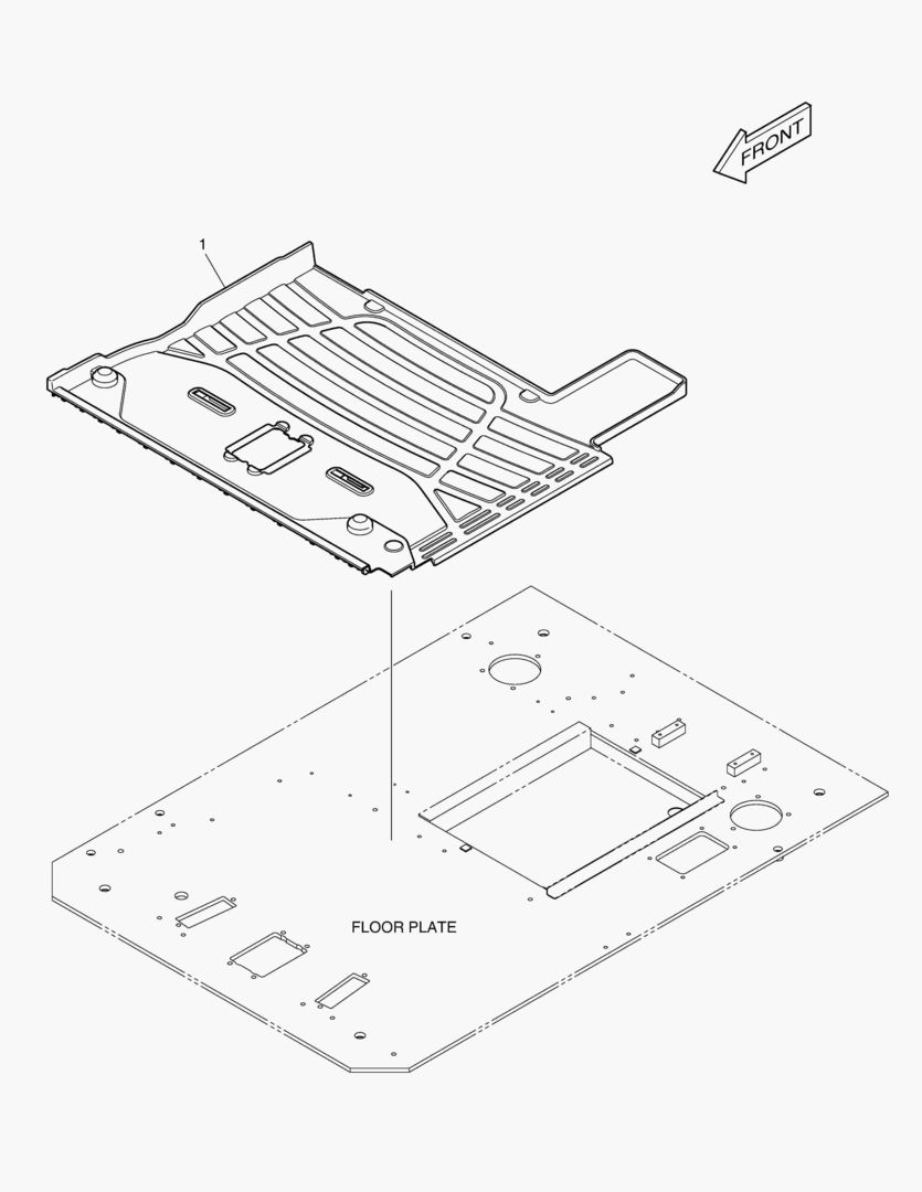 КОВРИК НА ПОЛУ КУЗОВА