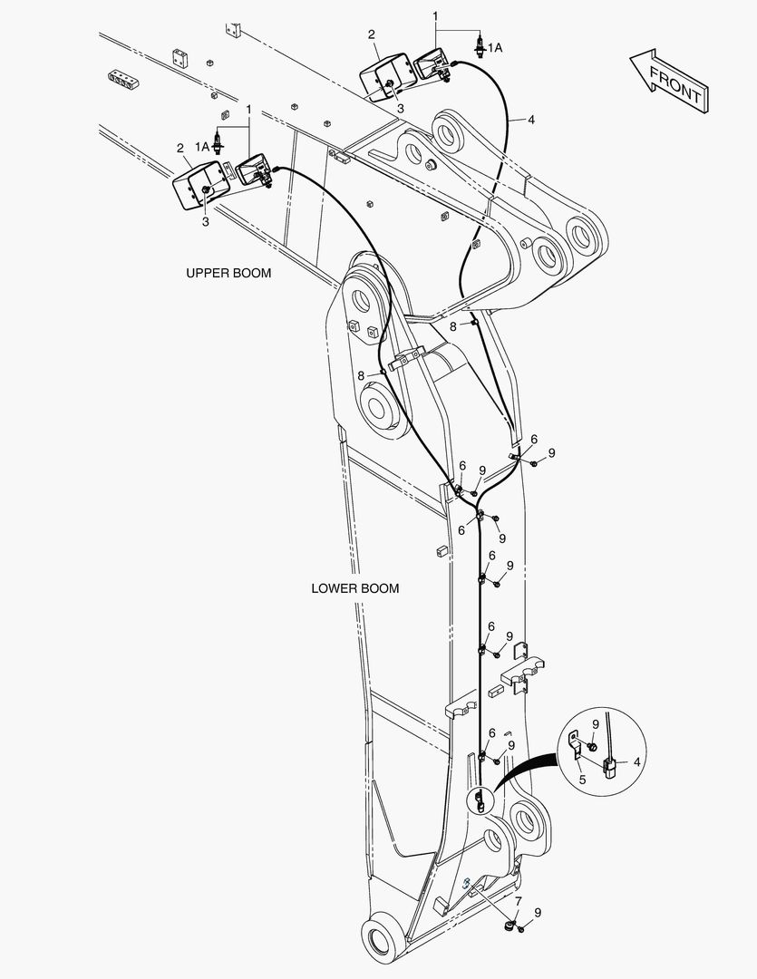 РАБОЧАЯ ФАРА - ШАРНИРНАЯ СТРЕЛА