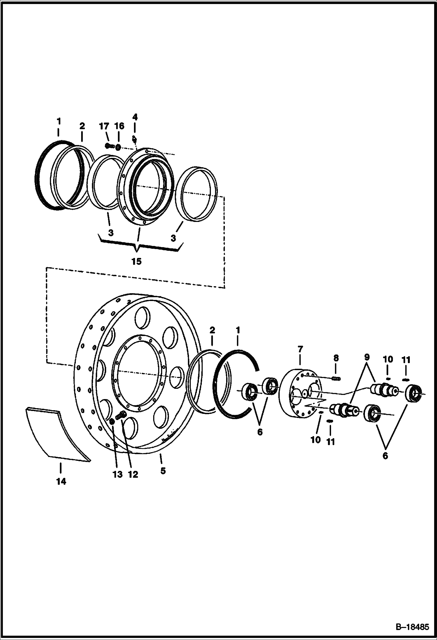 КОМПАКТОР ТРАНШЕИ (КОЛЕСО В СБОРЕ) (991500101 И ВЫШЕ)