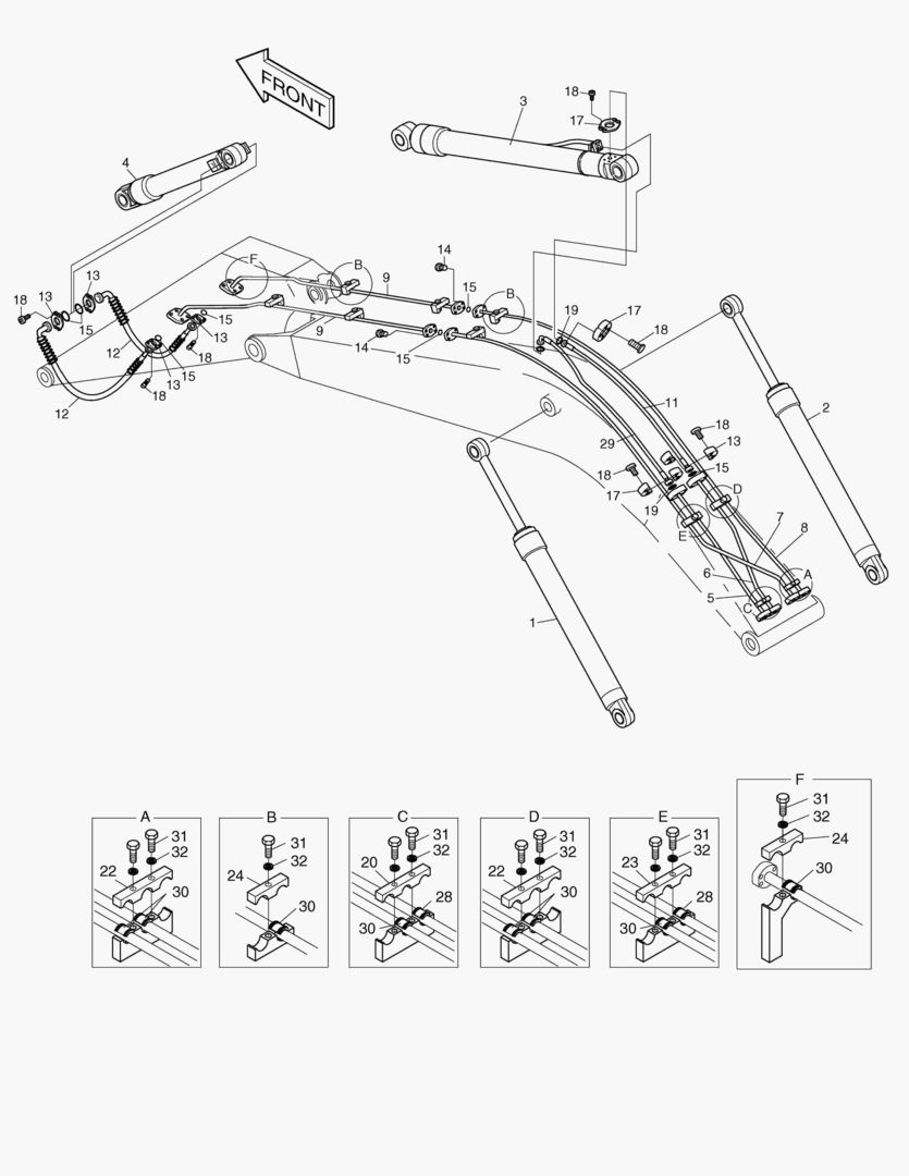 Спецтехника 6180 FRONT PIPING
