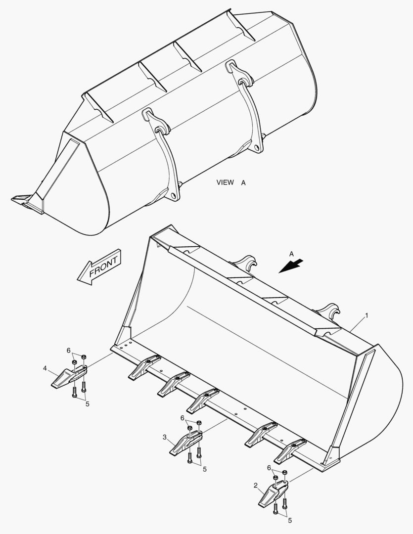 Спецтехника 5410 BUCKET - 1.9гЋҐ - QUICK COUPLER