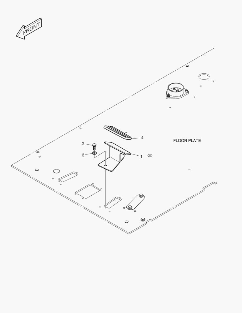 ПОДСТАВКА ДЛЯ НОГ - ЛЕВОСТОРОННИЙ