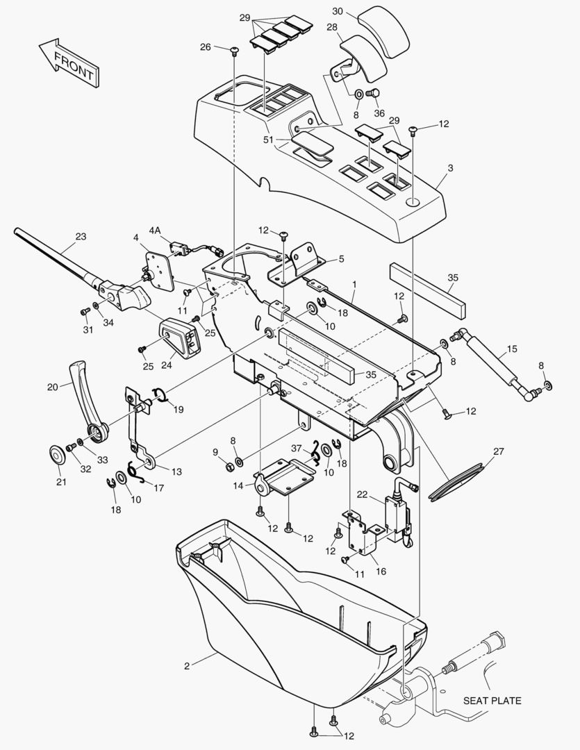 ПУЛЬТ УПРАВЛЕНИЯ - ЛЕВОСТОРОННИЙ