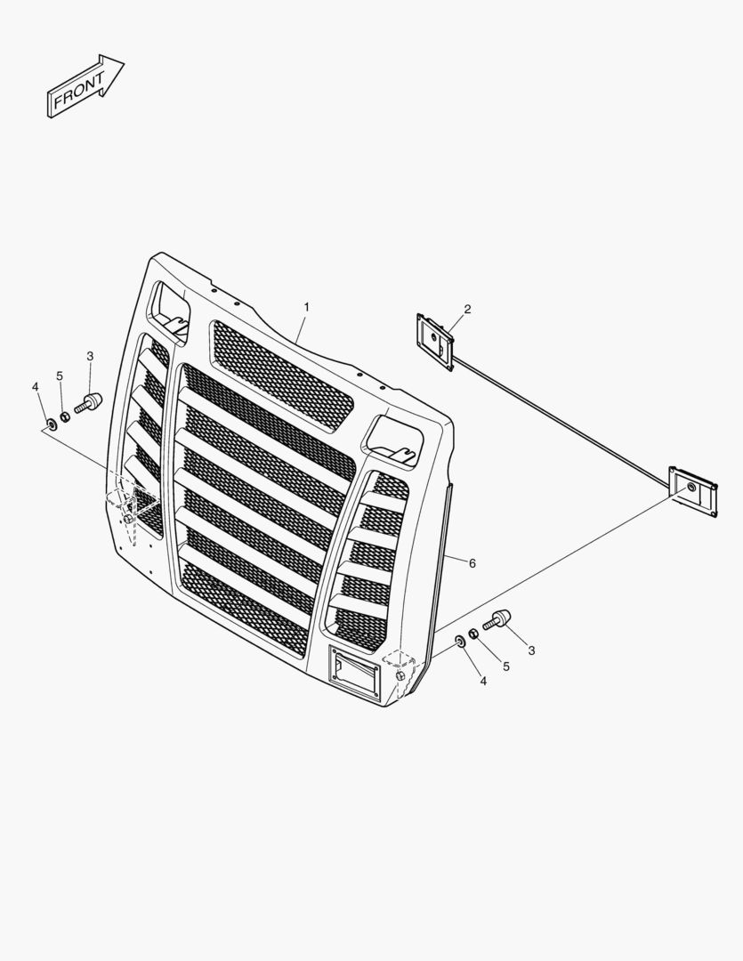 РЕШЕТКА РАДИАТОРА В СБОРЕ