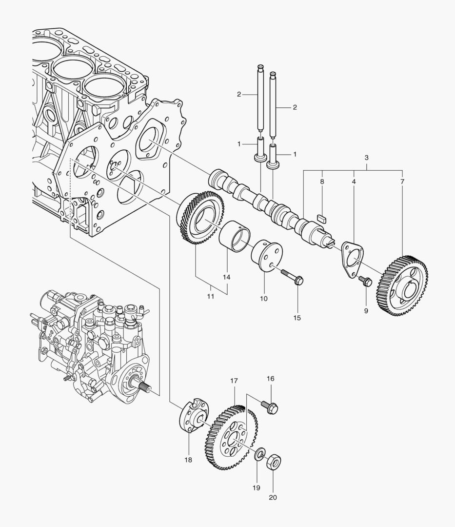 007 CAMSHAFT & DRIVING GEAR