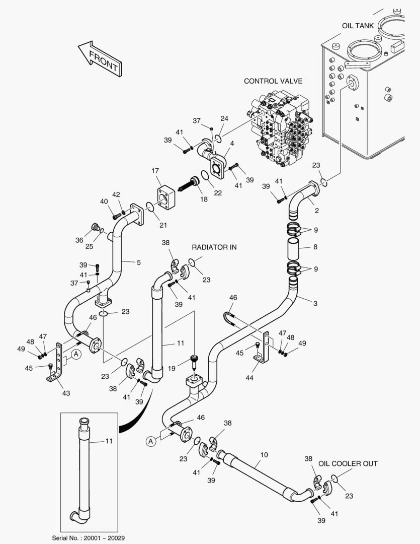 ТУБОПРОВОД МАСЛЯНОГО РАДИАТОРА(2)