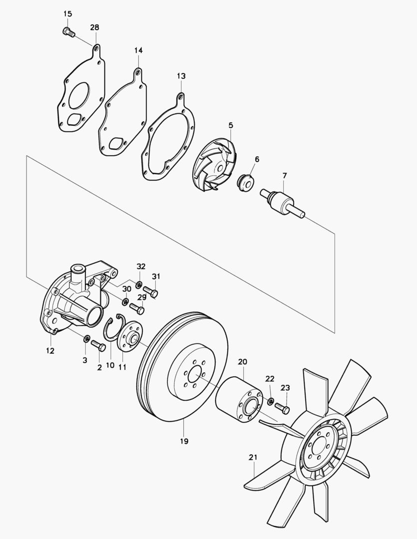 НАСОС ВОДЯНОГО ОХЛАЖДЕНИЯ