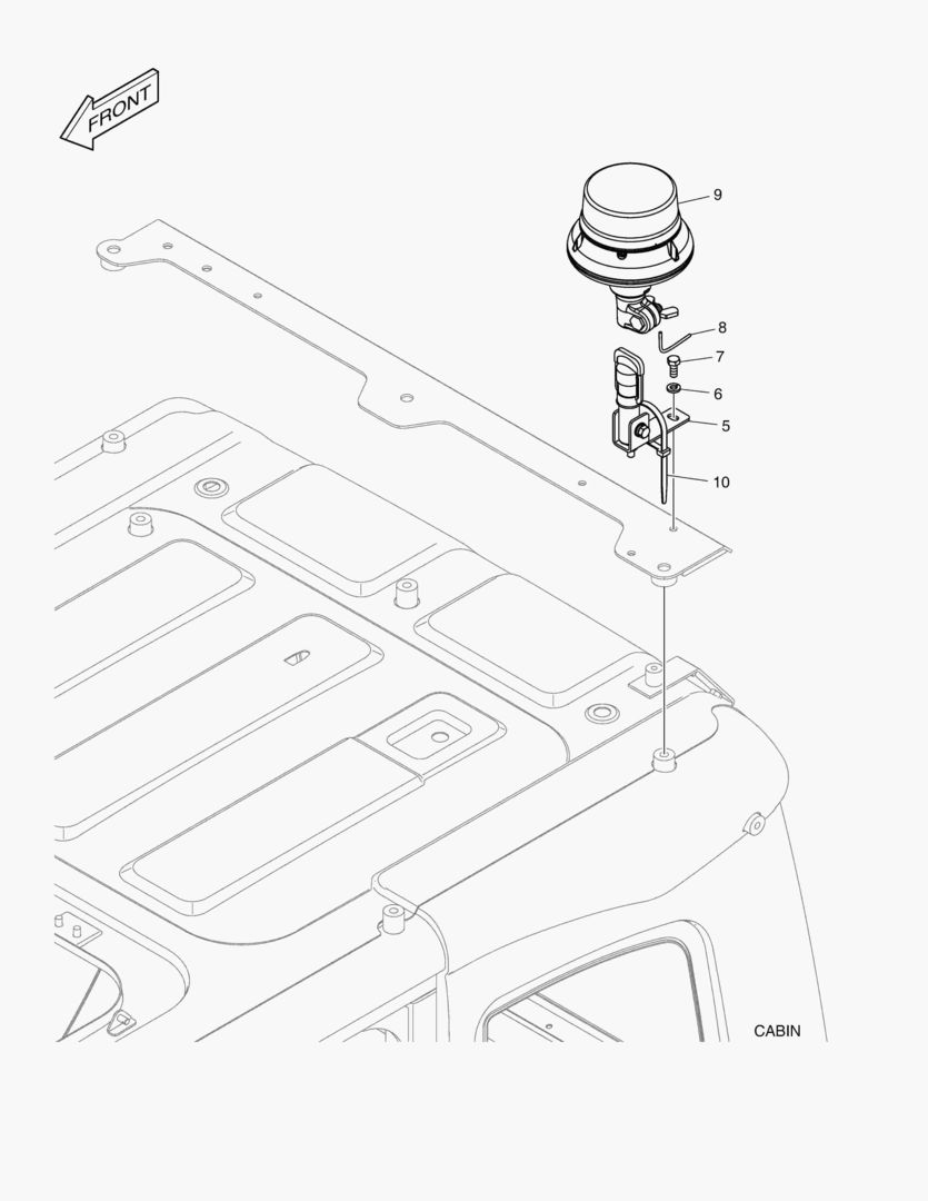 7421 ROTATING BEACON WITH 6 LAMP [1308~]