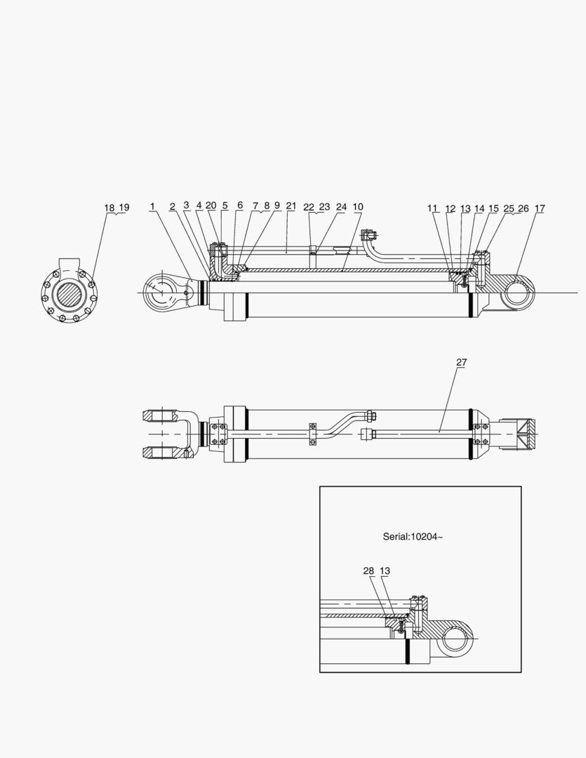 3350 BOOM CYLINDER(L.H&TY)
