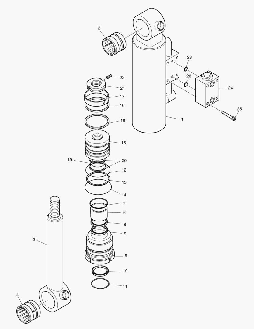 ЦИЛИНДР БУЛЬДОЗЕРА - ЛЕВОСТОРОННИЙ
