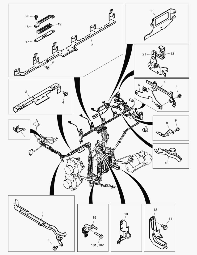 067 CABLE ROUTING,ENGINE