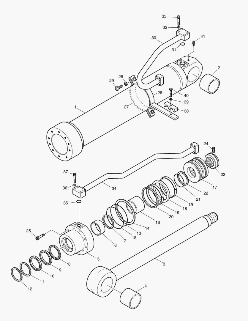 Спецтехника 4221 BOOM CYLINDER - L.H [5594~5603] - главное фото