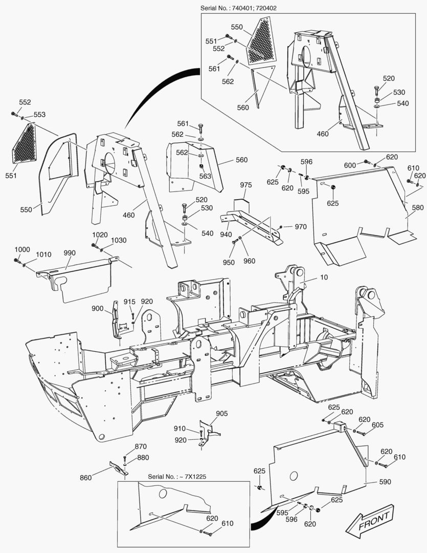 G240-20 FRONT FRAME