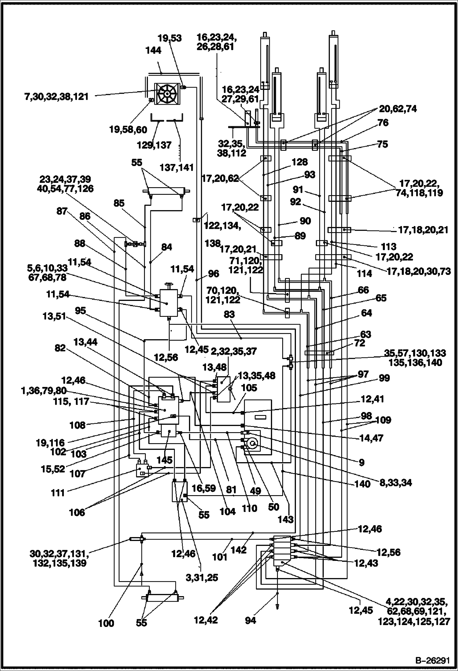 СХЕМА ГИДРАВЛИЧЕСКОЙ СИСТЕМЫ