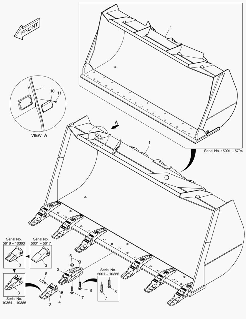 2140 BUCKET-3.0гЋҐ TOOTH