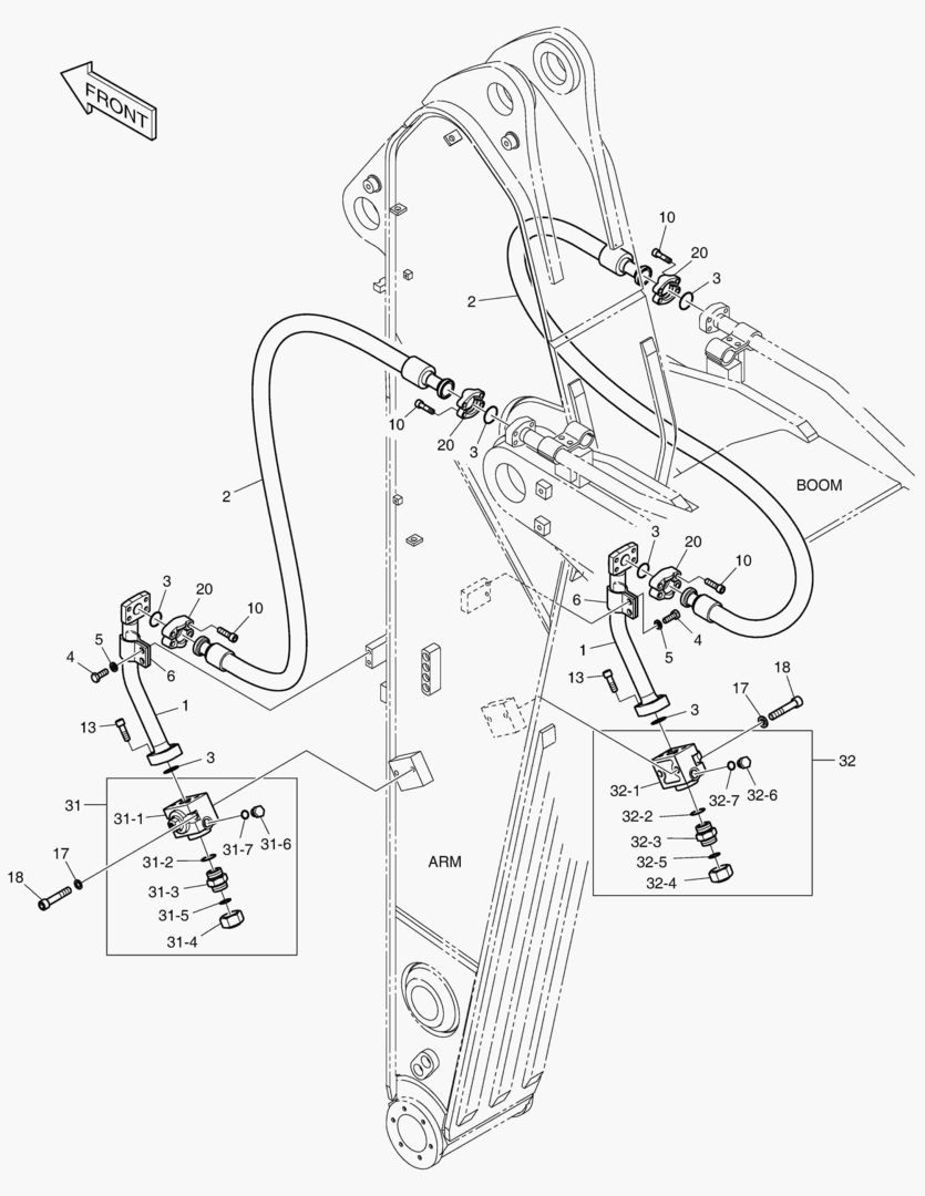 Спецтехника 6540 ARM PIPING - ONE & TWO WAY(ARM 2.6m) - главное фото
