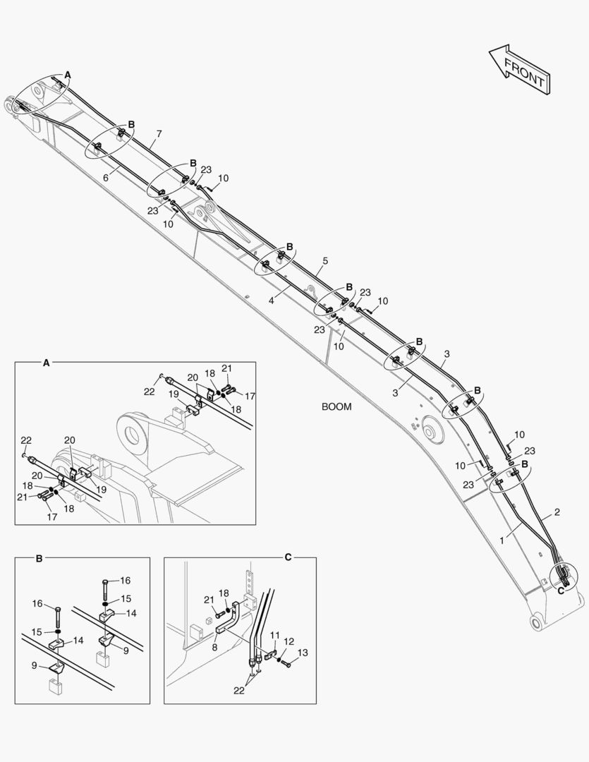 ГИДРОСИСТЕМА СТРЕЛЫ - СТРЕЛА 10 м(ВРАЩАЮЩИЙСЯ)
