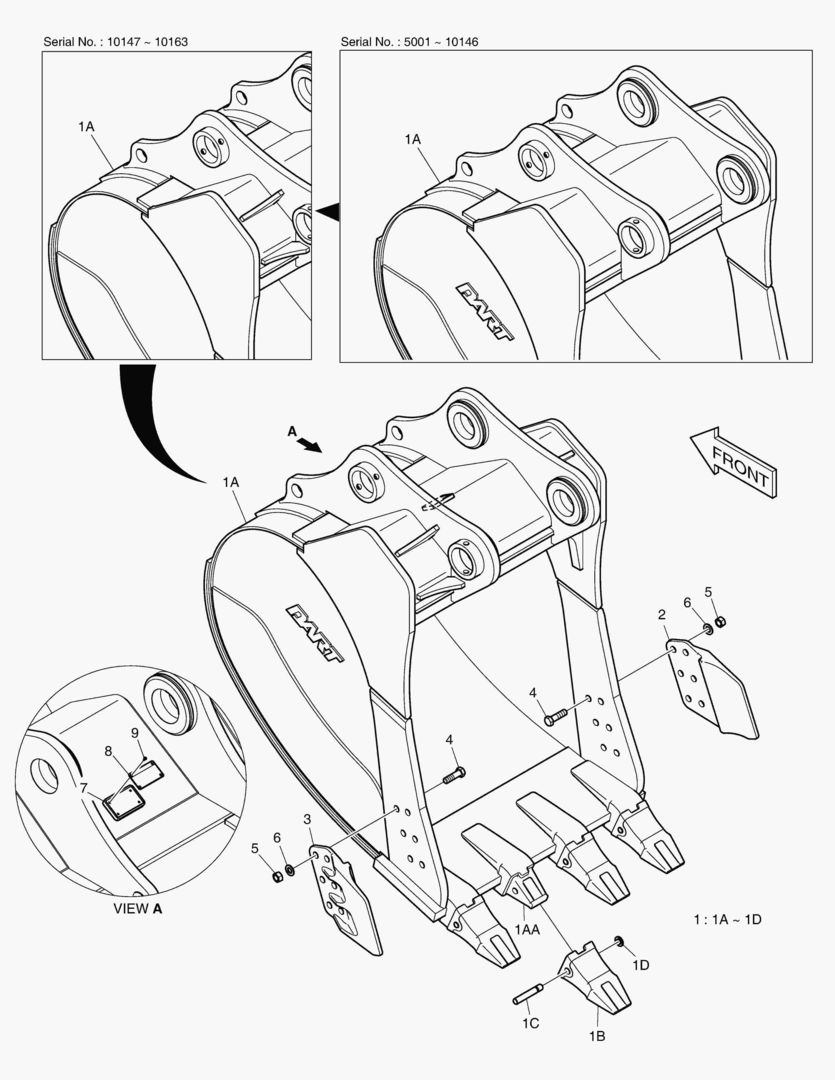 Спецтехника 6430 BUCKET - 1.73гЋҐ(48`) - SIDE PIN [5001~10230] - главное фото