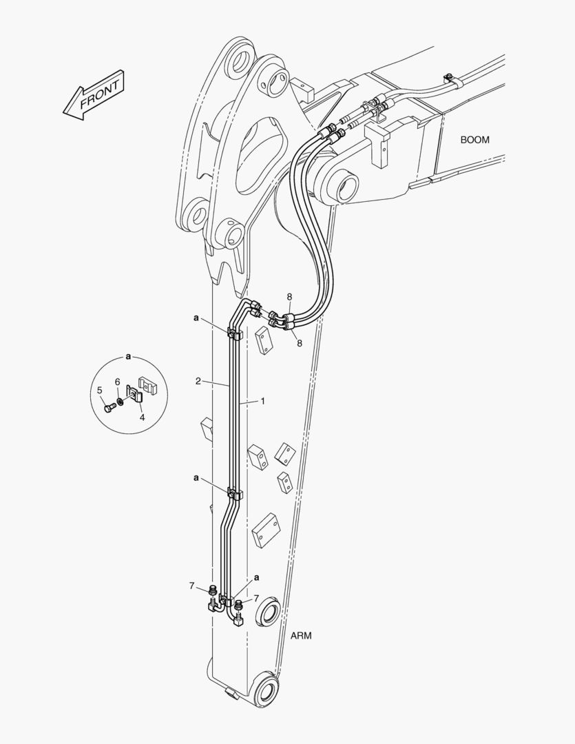 ГИДРОСИСТЕМА РУКОЯТИ - БЫСТРОУСТАНАВЛИВАЕМЫЙ ФИКСАТОР(РУКОЯТЬ 1.7 м)