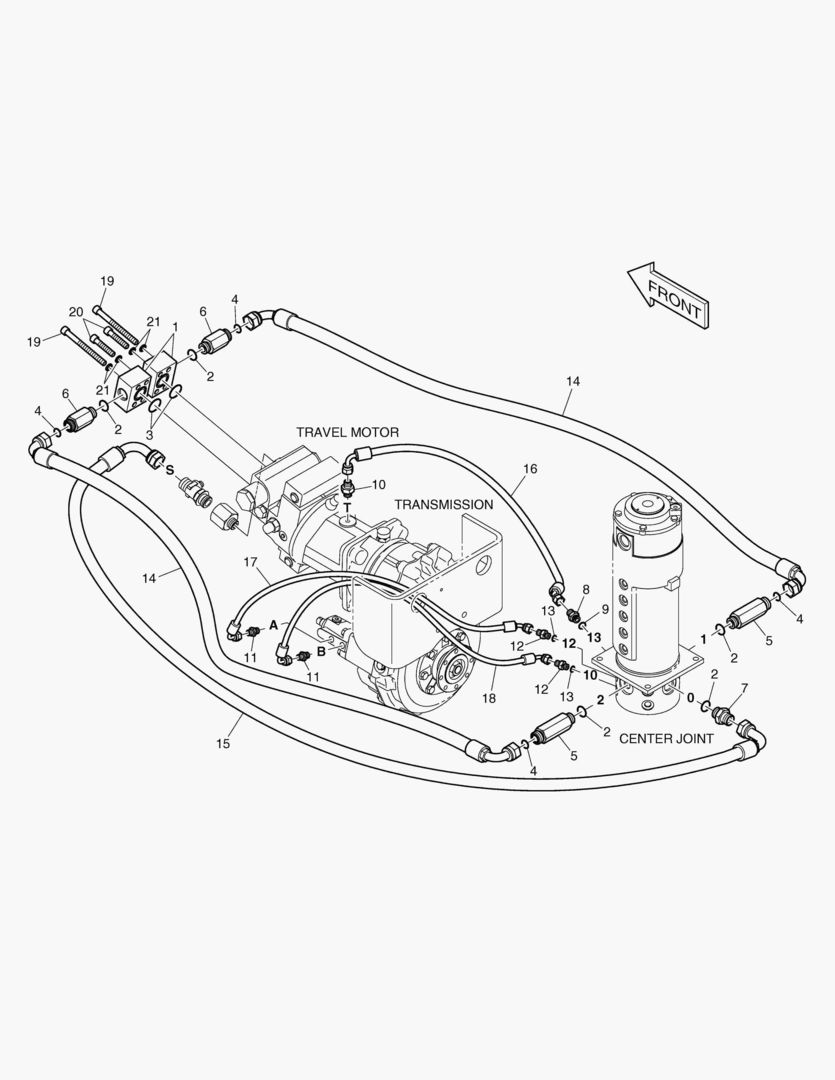 СИСТЕМА ТРУБОПРОВОДА КАРДАННОГО ВАЛА