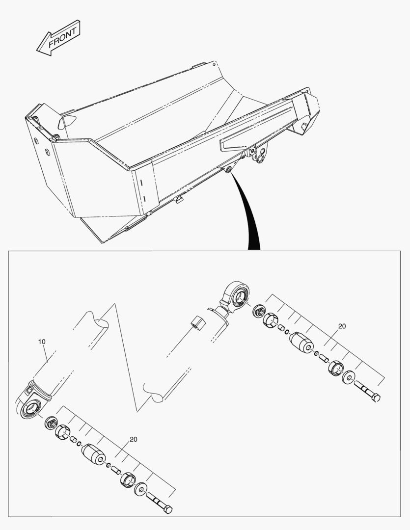 G440-10 TILTING CYLINDER MOUNTING