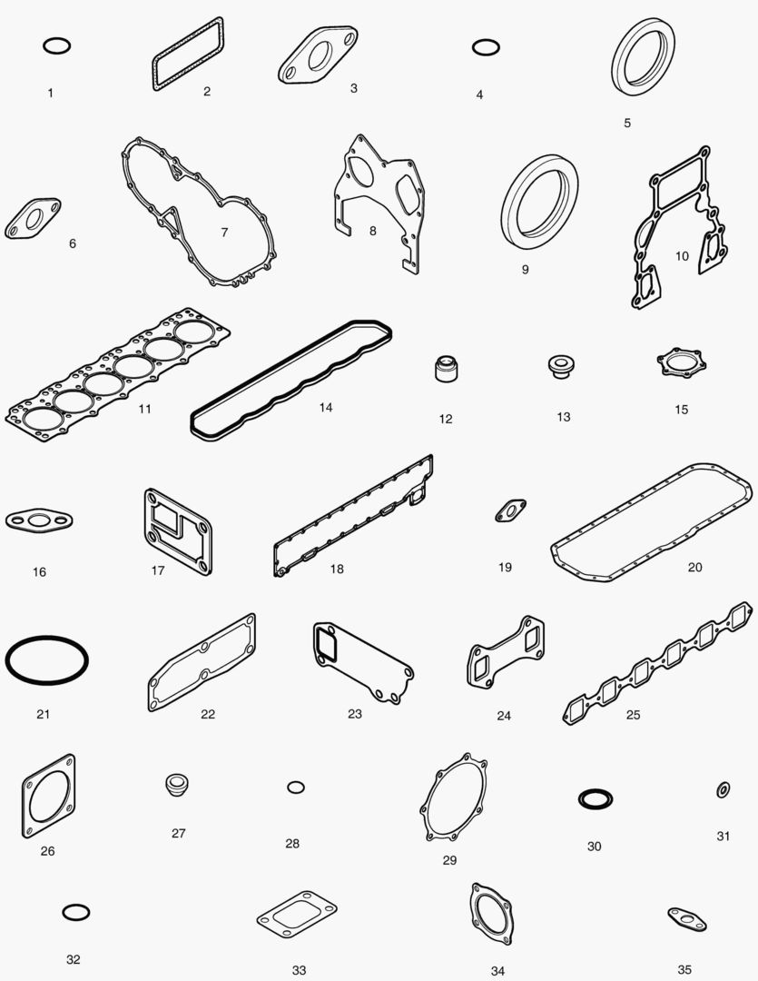 КОМПЛЕКТ ПРОКЛАДОК ДЛЯ КАПИТАЛЬНОГО РЕМОНТА-ВСЕ