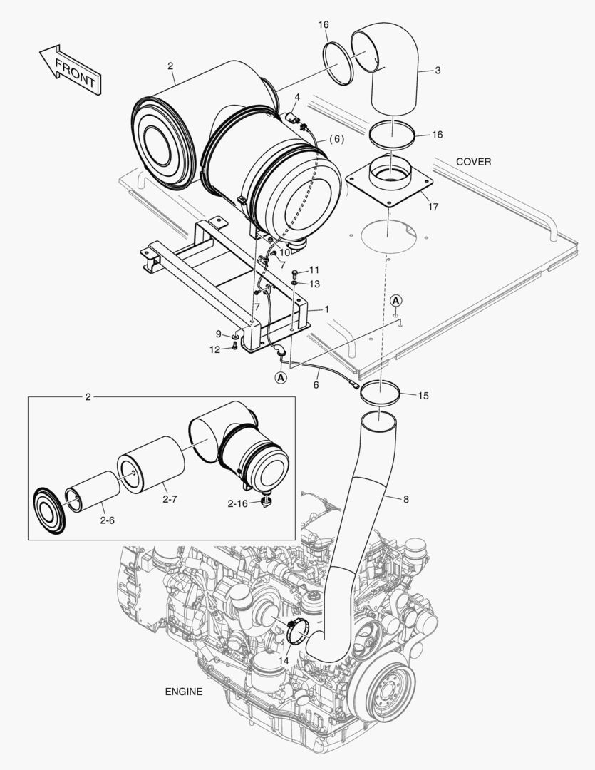 5201 AIR CLEANER ASS`Y - HEAVY DUTY